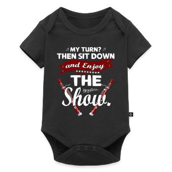 Woodwind instrument Music Bassoonist - Baby Premium short-sleeve bodysuit - black - Front