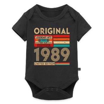 Original legendäre Hits Das Beste von 1989 - Baby Premium Kurzarmbody - Schwarz - Vorne