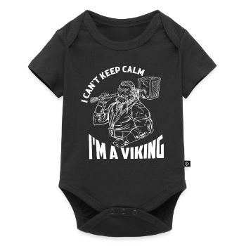 I Can't Keep Calm I'm A Viking Odin Norse - Baby Premium Kurzarmbody - Schwarz - Vorne