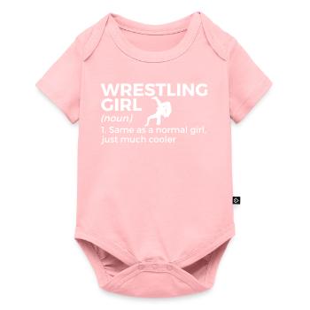 Wrestling - Baby Premium Kurzarmbody - Rosa - Vorne