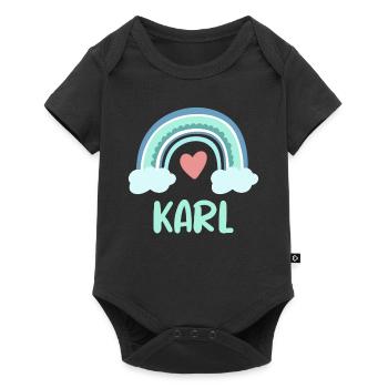 Karl Nom Rainbow Baby - Body à manches courtes Premium Bébé - noir - Devant