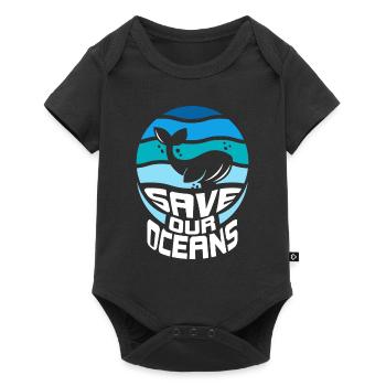 Save our oceans Sea Ocean Protection Lake - Baby Premium short-sleeve bodysuit - black - Front