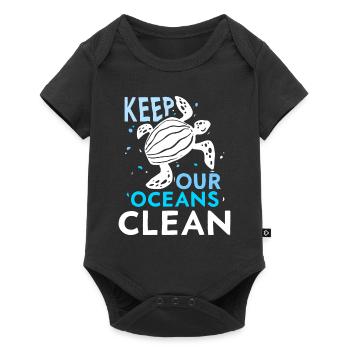 Keep Our Oceans Clean Ocean Protection Lake - Baby Premium short-sleeve bodysuit - black - Front