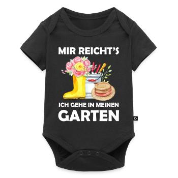 Garten Lustiger Spruch Hobbygärtner Geschenkidee - Baby Premium Kurzarmbody - Schwarz - Vorne