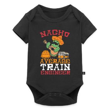 Nacho Average Train Engineer Train Engineering - Baby Premium short-sleeve bodysuit - black - Front