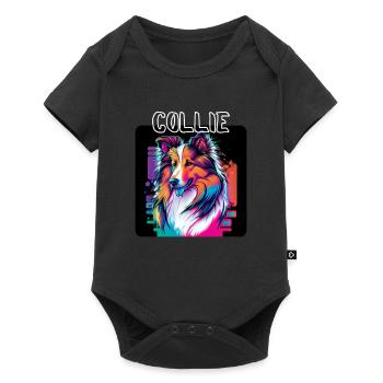 Graffiti Style - Cooler Collie 3 - Baby Premium short-sleeve bodysuit - black - Front