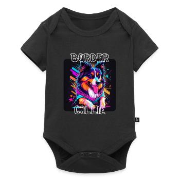 Style graffiti - Cooler Border Collie 3 - Body à manches courtes Premium Bébé - noir - Devant