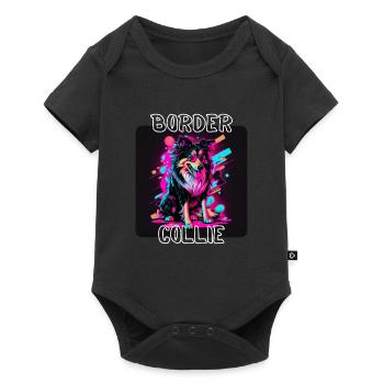 Style graffiti - Cooler Border Collie 4 - Body à manches courtes Premium Bébé - noir - Devant