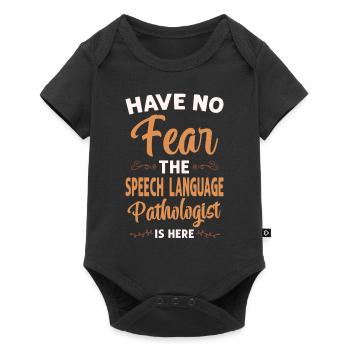 Speech Therapist Therapy Assistant - Baby Premium Kurzarmbody - Schwarz - Vorne