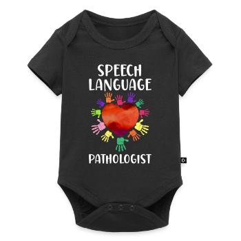 Speech Therapist Therapy Assistant - Baby Premium Kurzarmbody - Schwarz - Vorne