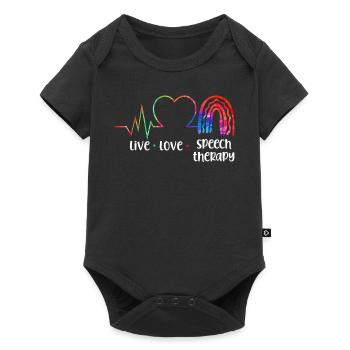 Assistant orthophoniste - Body à manches courtes Premium Bébé - noir - Devant