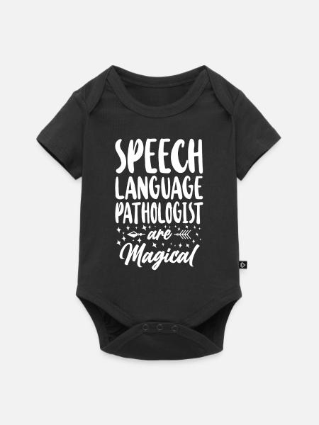Speech Therapist Therapy Assistant - Baby Premium Kurzarmbody - Schwarz