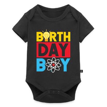 Science Birthday Garçon - Body à manches courtes Premium Bébé - noir - Devant