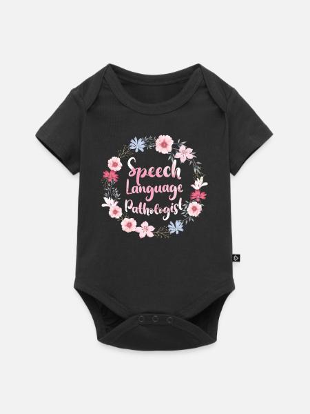 Speech Therapist Therapy Assistant - Baby Premium Kurzarmbody - Schwarz