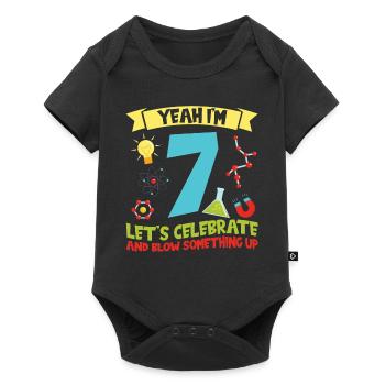 yes I' - Science Birthday - Baby Premium short-sleeve bodysuit - black - Front