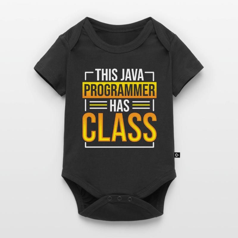 Ce programmeur Java a un codage de programmation de classe Body à manches courtes Premium Bébé