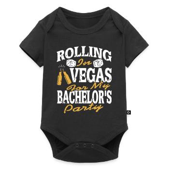 Rolling In Vegas For My Bachelor's Party Retro - Baby Premium short-sleeve bodysuit - black - Front