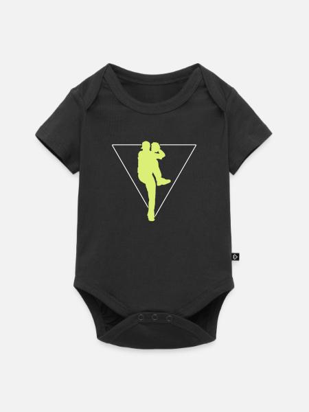 Baseball Logo - Baby Premium Kurzarmbody - Schwarz