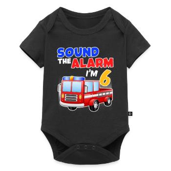 6th birthday boys 6 years child son - Baby Premium short-sleeve bodysuit - black - Front
