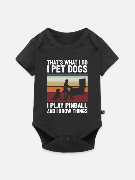 Pinball - Baby Premium Kurzarmbody - Schwarz