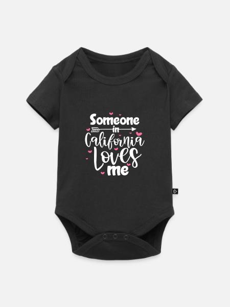 Kalifornien - Baby Premium Kurzarmbody - Schwarz