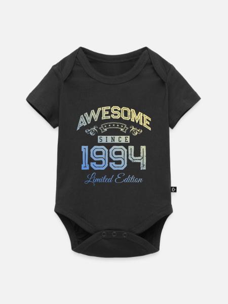 1994 awesome since - Baby Premium Kurzarmbody - Schwarz