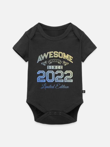 2022 awesome since - Baby Premium Kurzarmbody - Schwarz