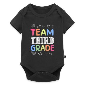 Team Third Grade Back to School Teaching Student - Baby Premium Kurzarmbody - Schwarz - Vorne