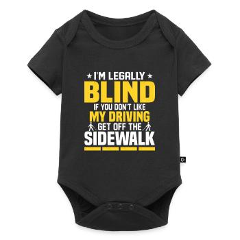 I'm Legally Blind Blindness Cane - Baby Premium short-sleeve bodysuit - black - Front