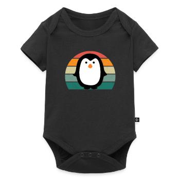 Penguin South Pole Antarctica Emperor Penguin Gentoo Penguin - Baby Premium short-sleeve bodysuit - black - Front