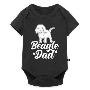 Beagle Papa Dog Lovers Beagles Puppy - Body à manches courtes Premium Bébé - noir - Devant