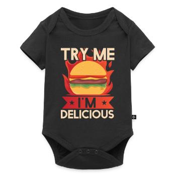 Try Me Im Delicious - Baby Premium short-sleeve bodysuit - black - Front