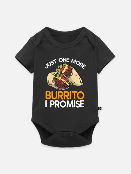 Burrito - Baby Premium Kurzarmbody - Schwarz