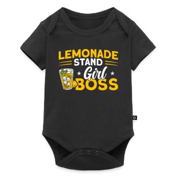 Limonadenstand Zitronensaft Limonade Geschäft - Baby Premium Kurzarmbody - Schwarz - Vorne