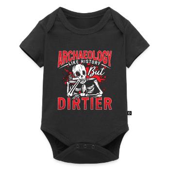 Archéologie comme histoire Archéologue préhistorique - Body à manches courtes Premium Bébé - noir - Devant