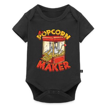 Popcorn Cinema Gift Gift Idea Film Corn Filma - Baby Premium short-sleeve bodysuit - black - Front