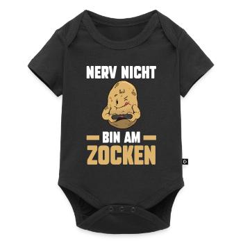 Nerv Nicht Bin Am Zocken Gamer Gaming - Baby Premium Kurzarmbody - Schwarz - Vorne