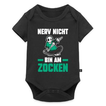 Nerv Nicht Bin Am Zocken Gamer Gaming - Baby Premium Kurzarmbody - Schwarz - Vorne