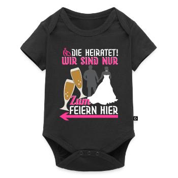 Junggesellinnenabschied Trauzeugin Brautjungfern - Baby Premium Kurzarmbody - Schwarz - Vorne