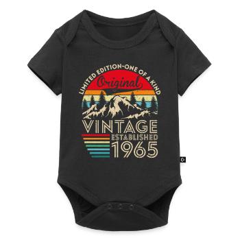 Original vintage established in 1965 anniversary - Baby Premium short-sleeve bodysuit - black - Front