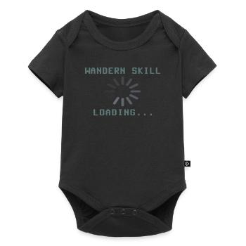 Wandern Zubehör Wanderer Motiv - Baby Premium Kurzarmbody - Schwarz - Vorne