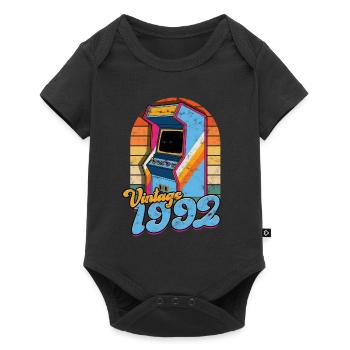 Retro Gamer Video Games Arcade Gaming Pinball Spike - Baby Premium short-sleeve bodysuit - black - Front