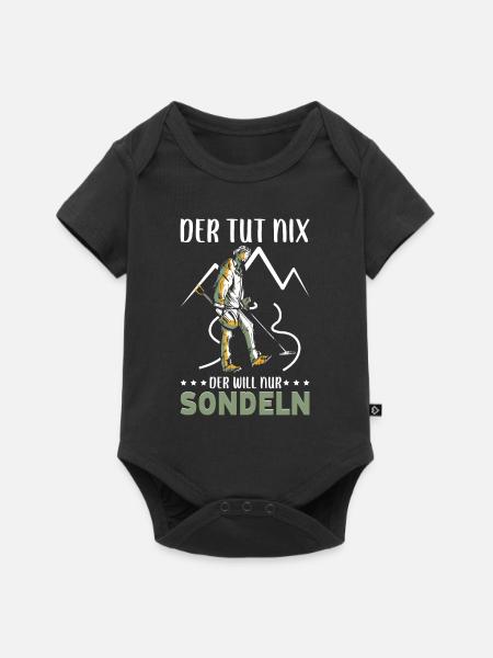 Sondeln - Baby Premium Kurzarmbody - Schwarz