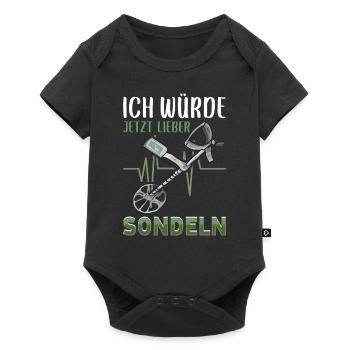 Sondeln - Baby Premium Kurzarmbody - Schwarz - Vorne