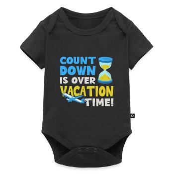 Countdown is over - Holiday time holiday - Baby Premium short-sleeve bodysuit - black - Front