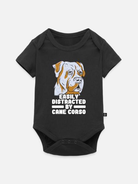 Cane Corso - Baby Premium Kurzarmbody - Schwarz