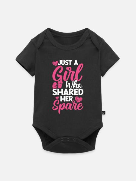 Nierenspender - Baby Premium Kurzarmbody - Schwarz