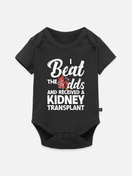 Nierenspender - Baby Premium Kurzarmbody - Schwarz