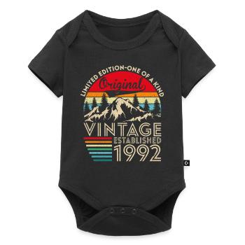 Original vintage established in 1992 anniversary - Baby Premium short-sleeve bodysuit - black - Front
