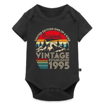 Original vintage established in 1995 anniversary - Baby Premium short-sleeve bodysuit - black - Front